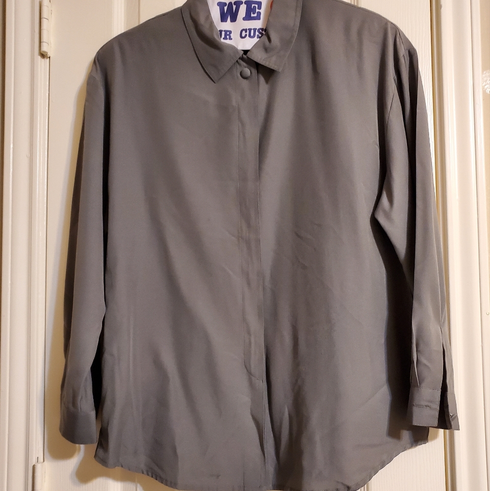 Chrysantheme Woman Olive Shirt